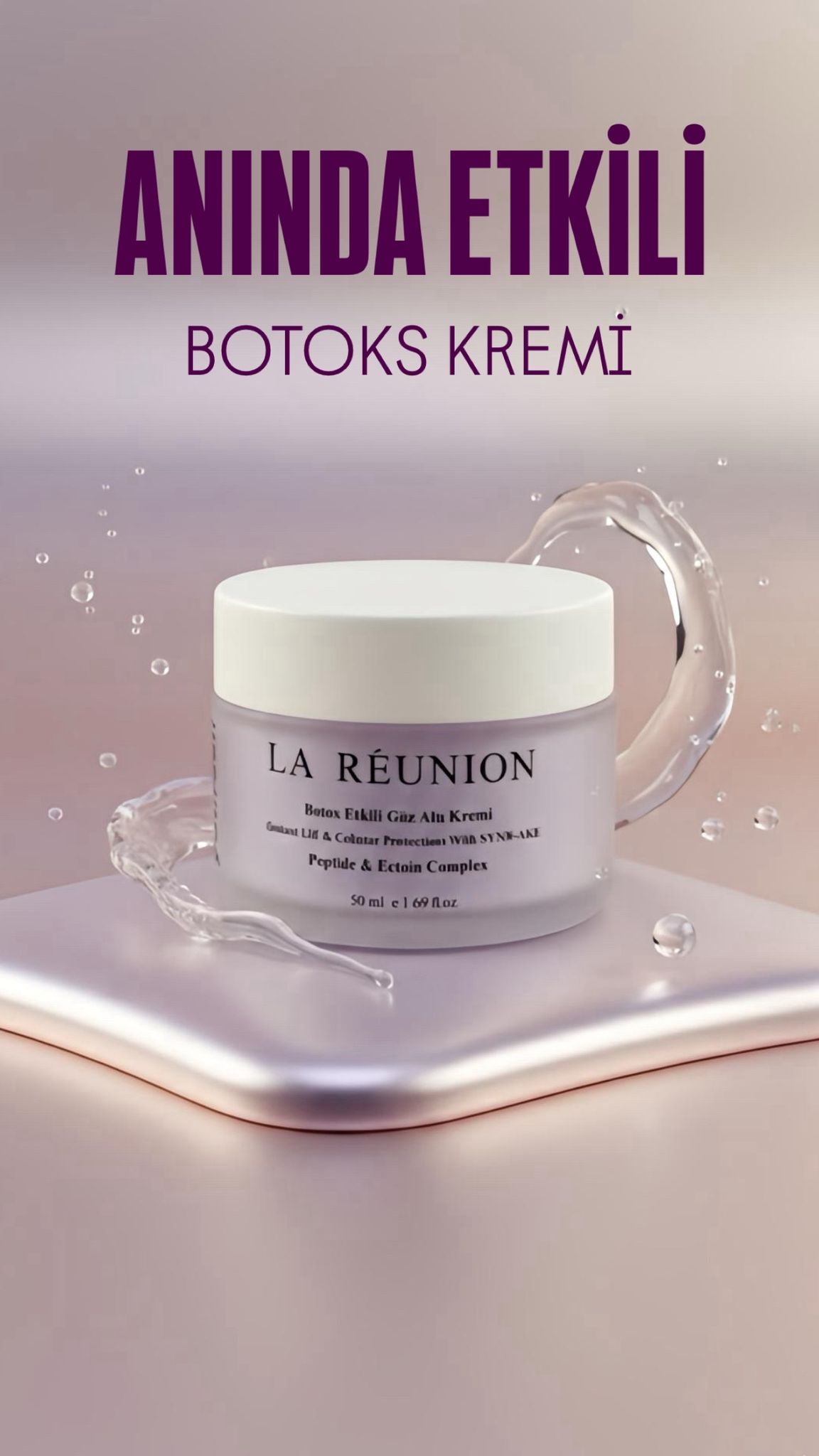 Göz Altı Botox Etkili Yoğun Kırışıklık Karşıtı Krem Anında Etki