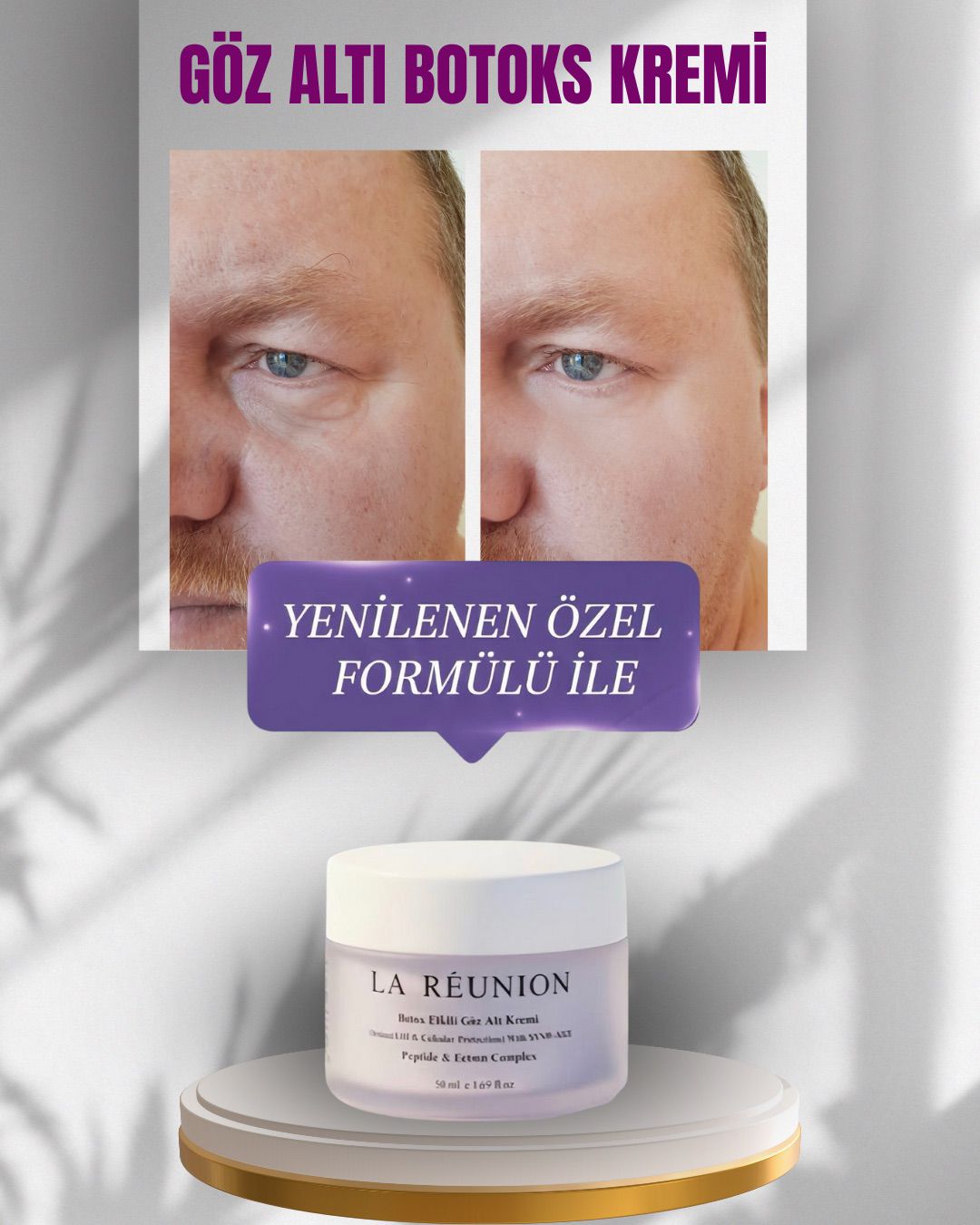 Göz Altı Botox Etkili Yoğun Kırışıklık Karşıtı Krem Anında Etki