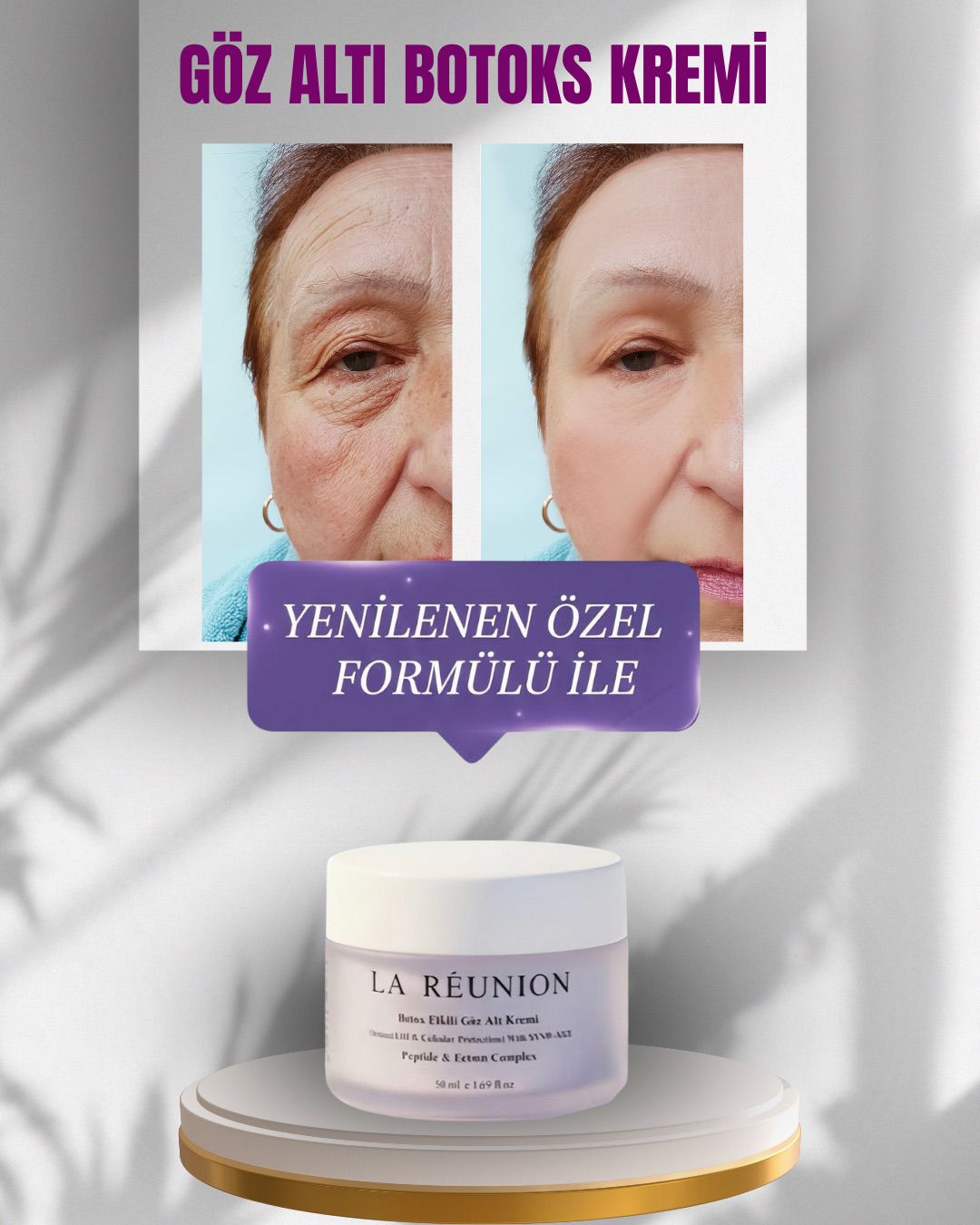 Göz Altı Botox Etkili Yoğun Kırışıklık Karşıtı Krem Anında Etki