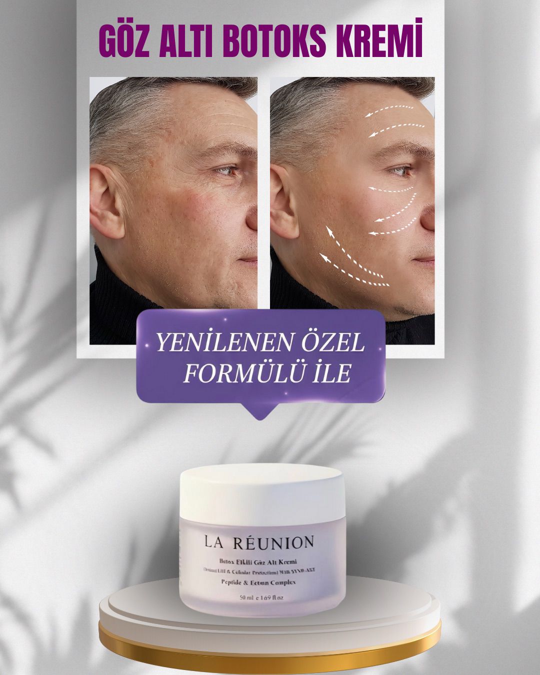 Göz Altı Botox Etkili Yoğun Kırışıklık Karşıtı Krem Anında Etki